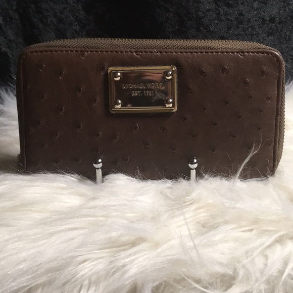 Michael Kors Ostrich Leather Wallet